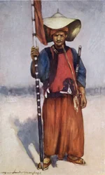 Een Retainer van de Shan Chiefs